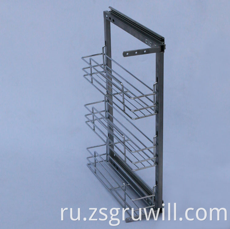 Foshan Kitchen New Type Slide Mount Организация пустые корзины для хранения продуктов.